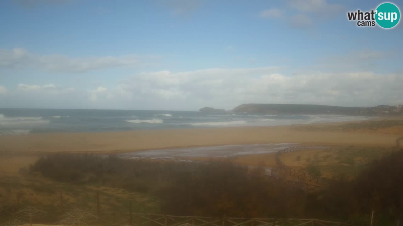 Cámara web Torre dei Corsari – Vista en directo de la playa desde Punta Usai