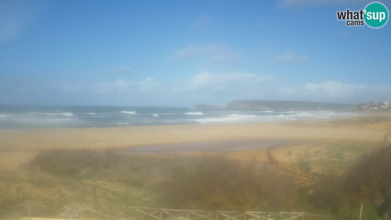 Spletna kamera Torre dei Corsari – Pogled v živo na plažo s Punta Usai