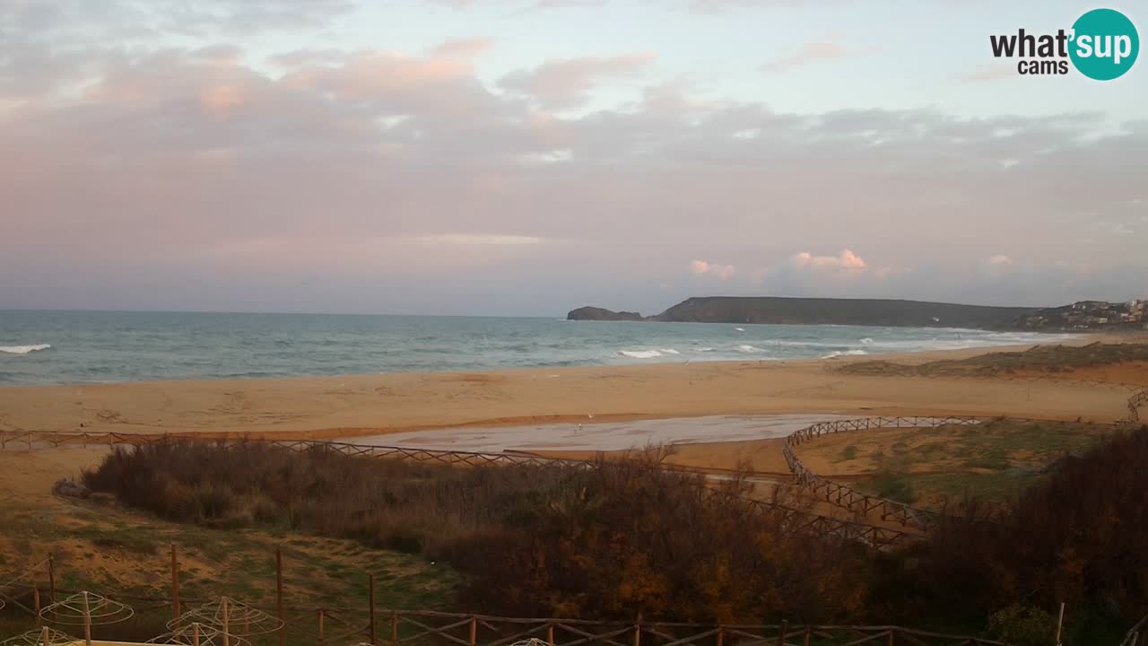 Cámara web Torre dei Corsari – Vista en directo de la playa desde Punta Usai