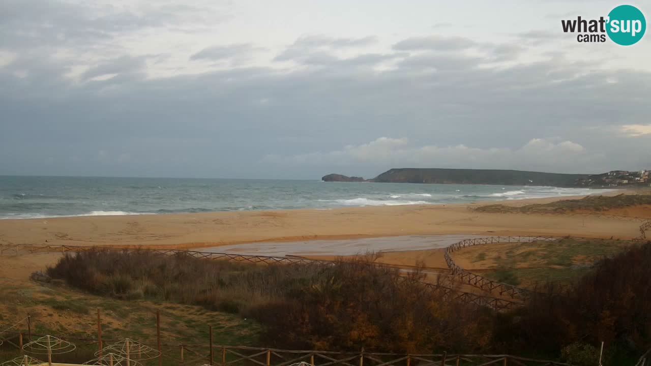 Webcam Torre dei Corsari – Vista live sulla spiaggia da Punta Usai