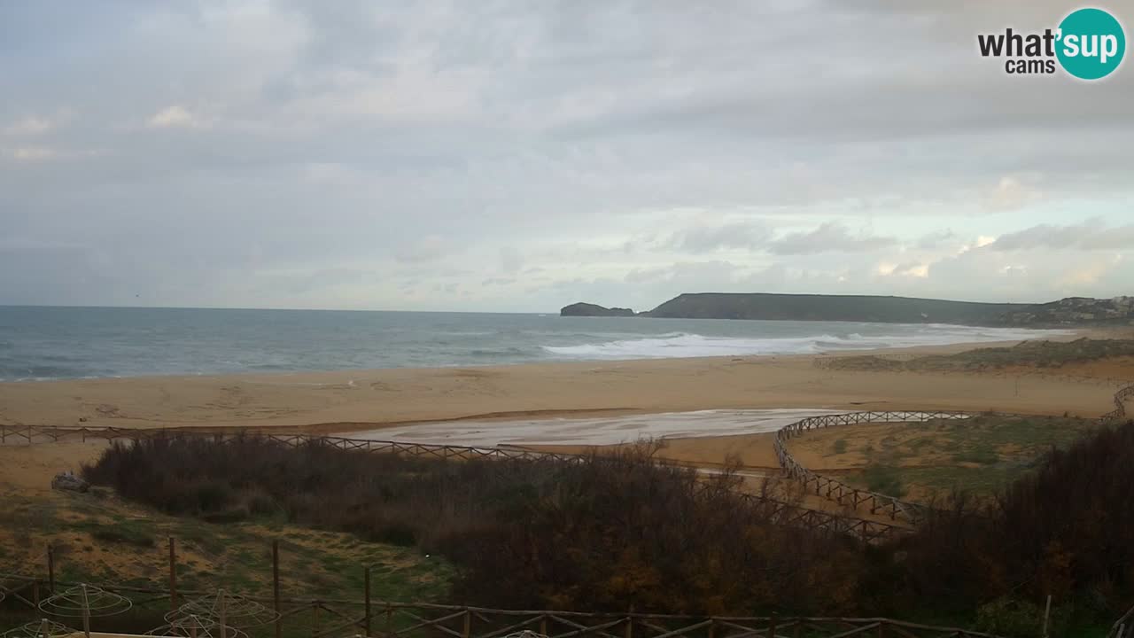 Webcam Torre dei Corsari – Vista live sulla spiaggia da Punta Usai