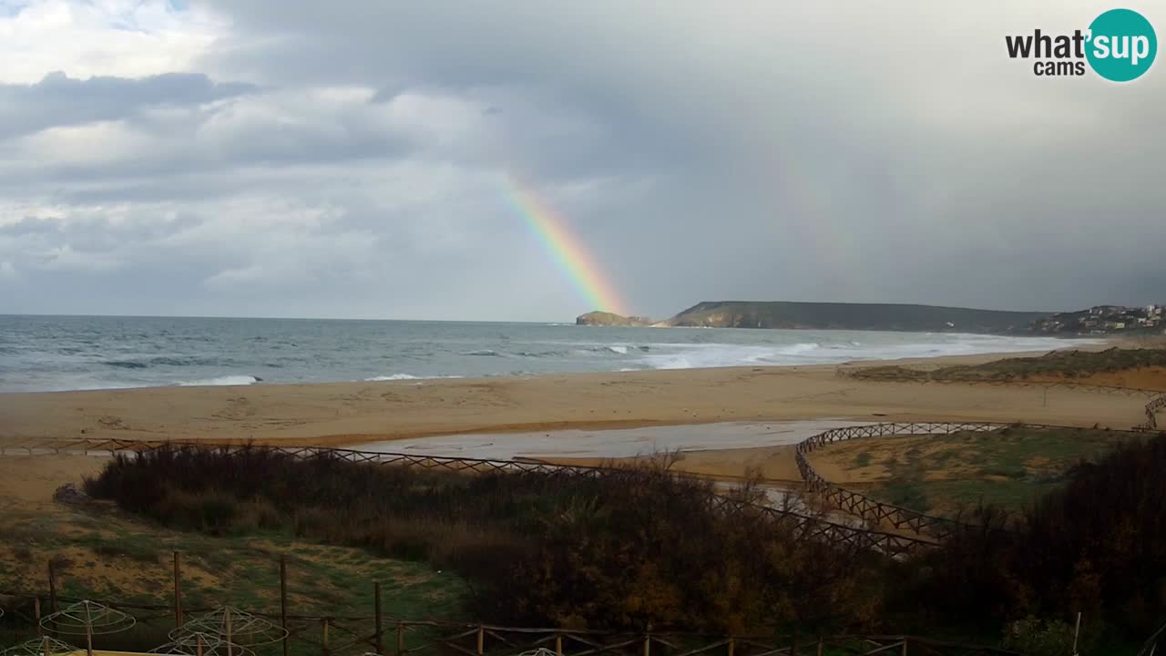 Cámara web Torre dei Corsari – Vista en directo de la playa desde Punta Usai