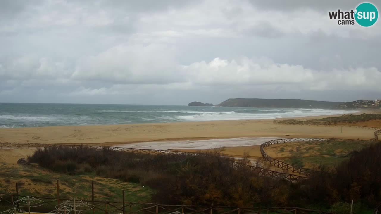Cámara web Torre dei Corsari – Vista en directo de la playa desde Punta Usai