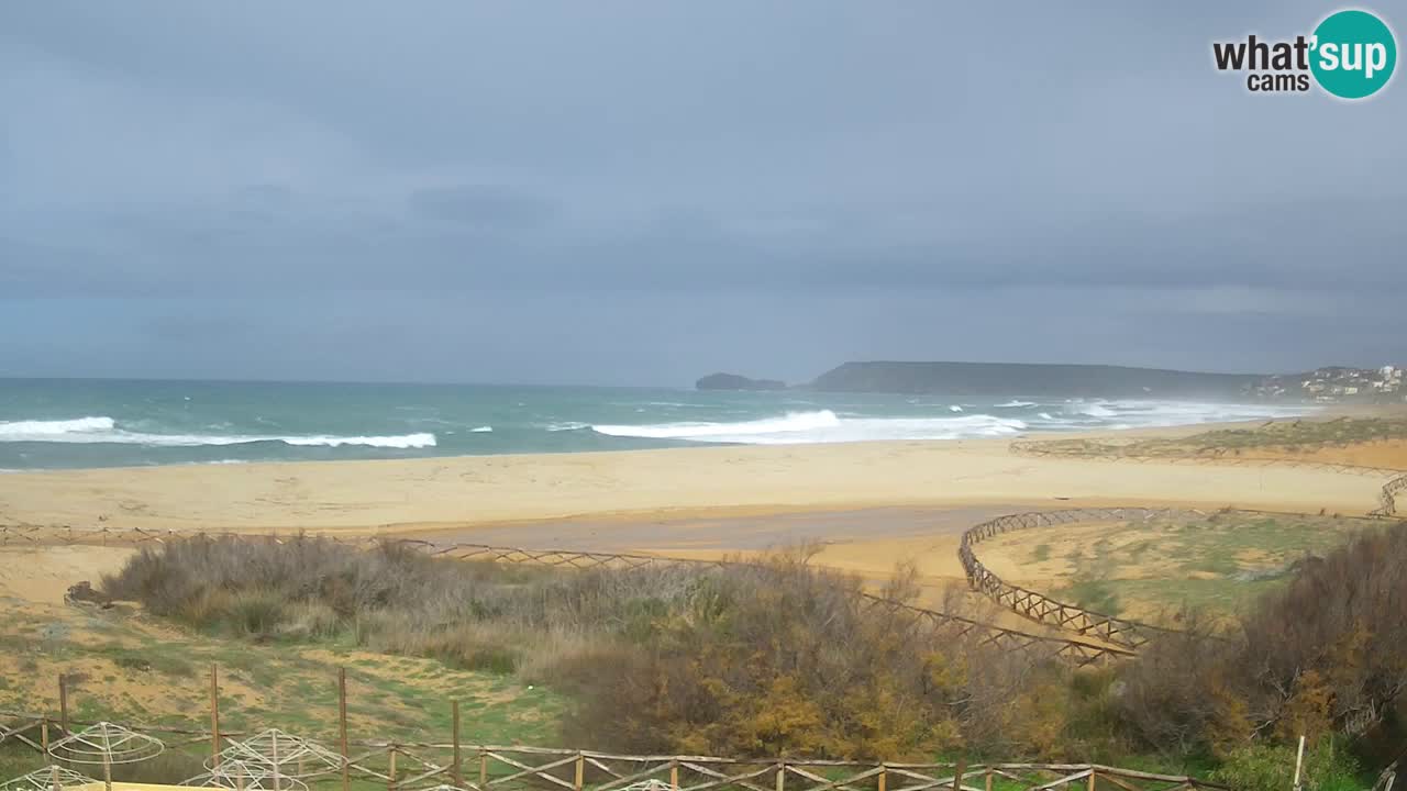 Cámara web Torre dei Corsari – Vista en directo de la playa desde Punta Usai