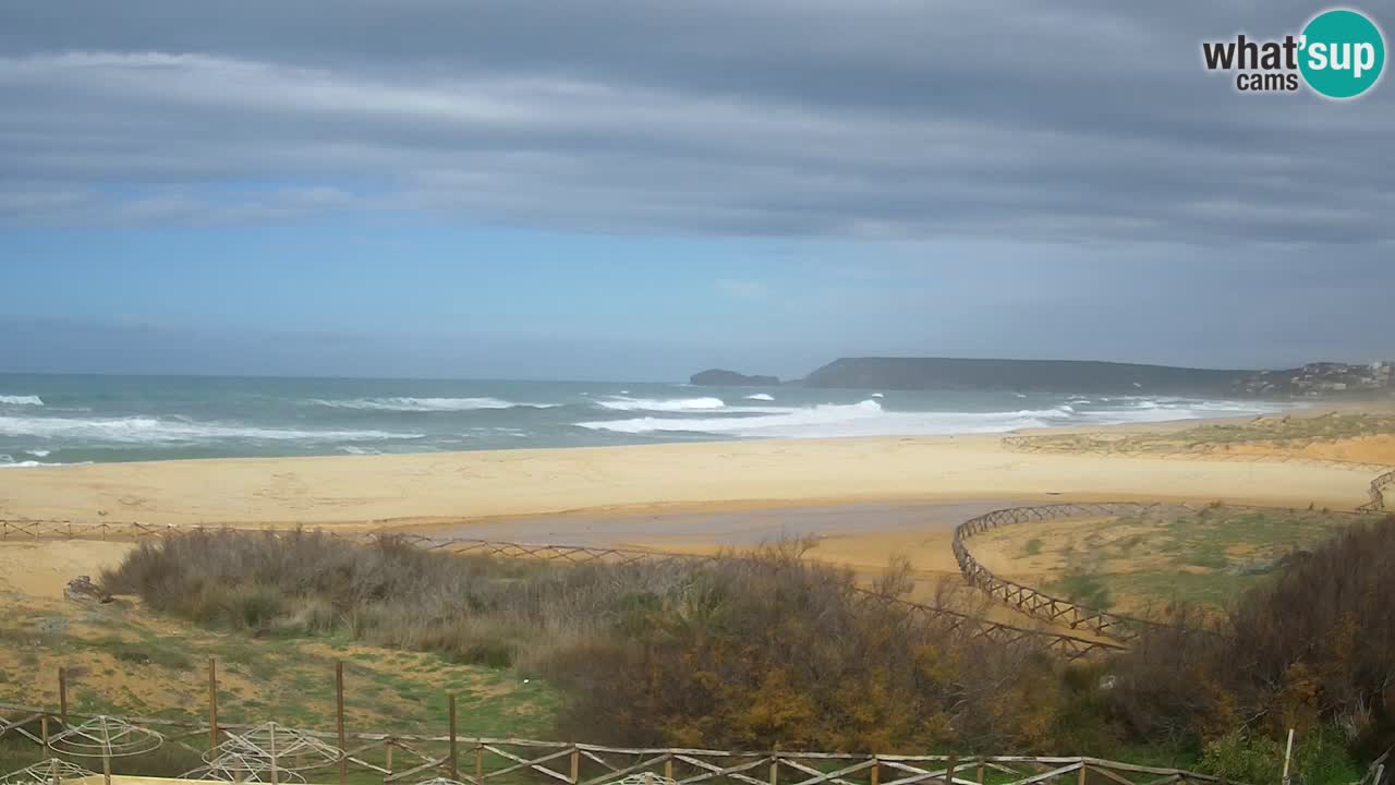 Cámara web Torre dei Corsari – Vista en directo de la playa desde Punta Usai