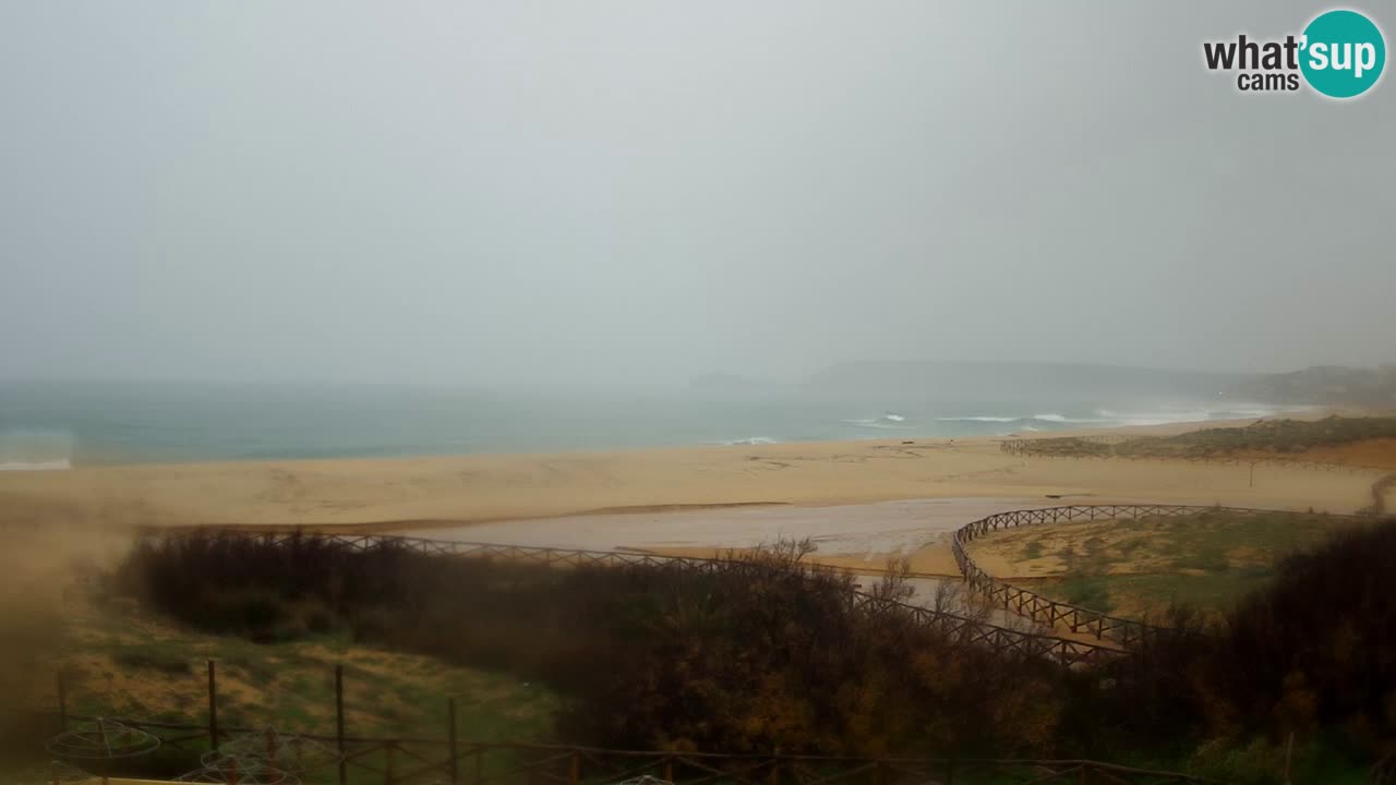Cámara web Torre dei Corsari – Vista en directo de la playa desde Punta Usai