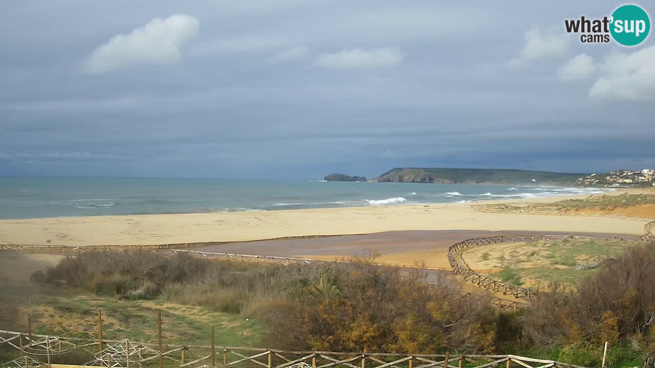 Cámara web Torre dei Corsari – Vista en directo de la playa desde Punta Usai