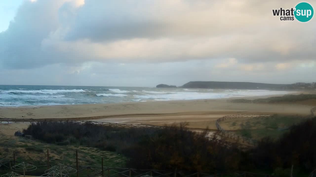 Webcam Torre dei Corsari – Vista live sulla spiaggia da Punta Usai