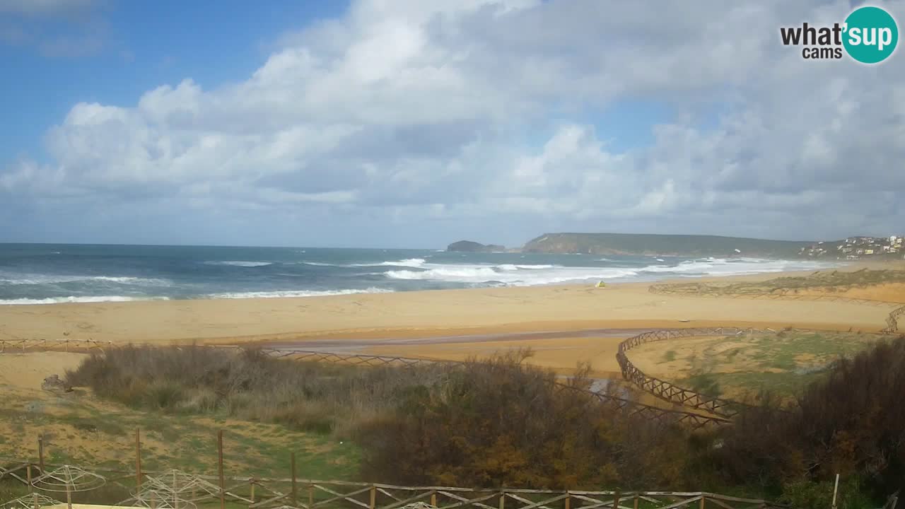 Cámara web Torre dei Corsari – Vista en directo de la playa desde Punta Usai