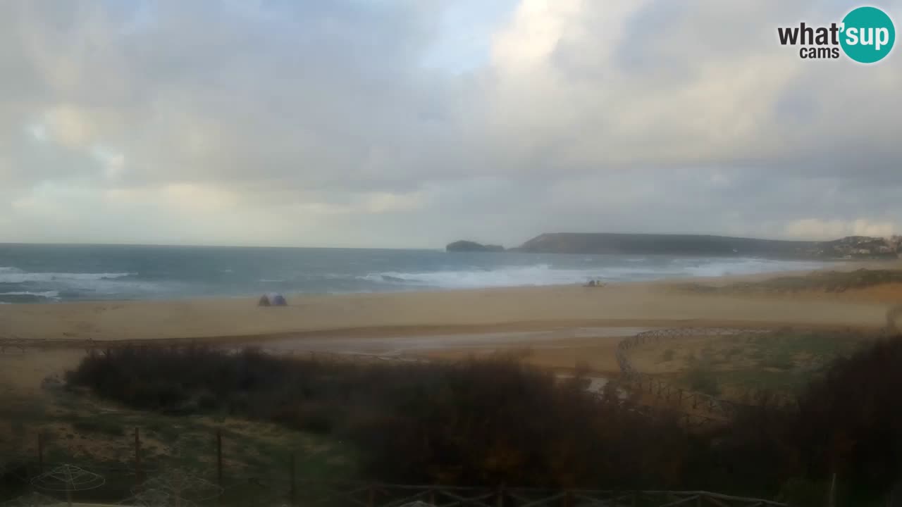 Cámara web Torre dei Corsari – Vista en directo de la playa desde Punta Usai