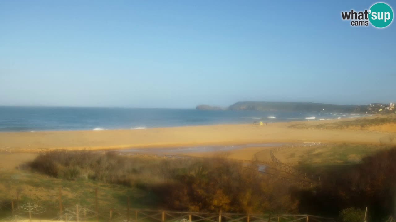 Cámara web Torre dei Corsari – Vista en directo de la playa desde Punta Usai