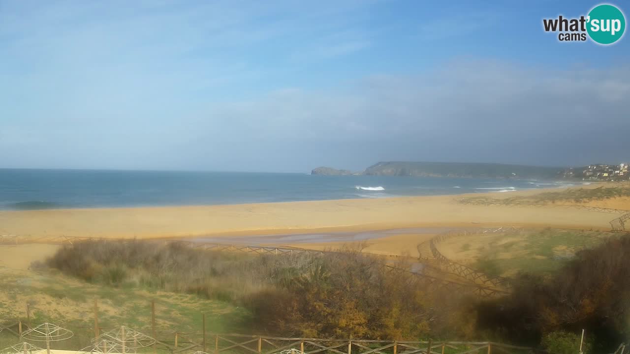 Web kamera Torre dei Corsari – Pogled uživo na plažu s Punta Usai
