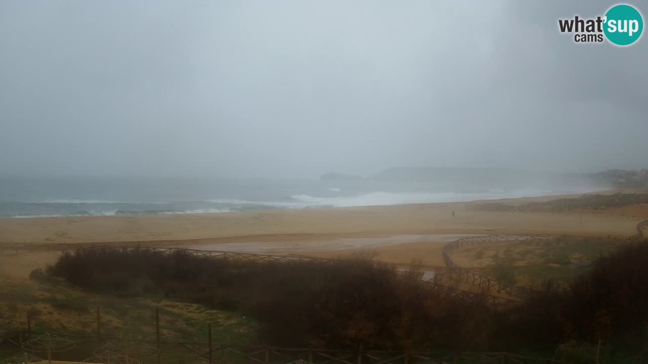 Cámara web Torre dei Corsari – Vista en directo de la playa desde Punta Usai