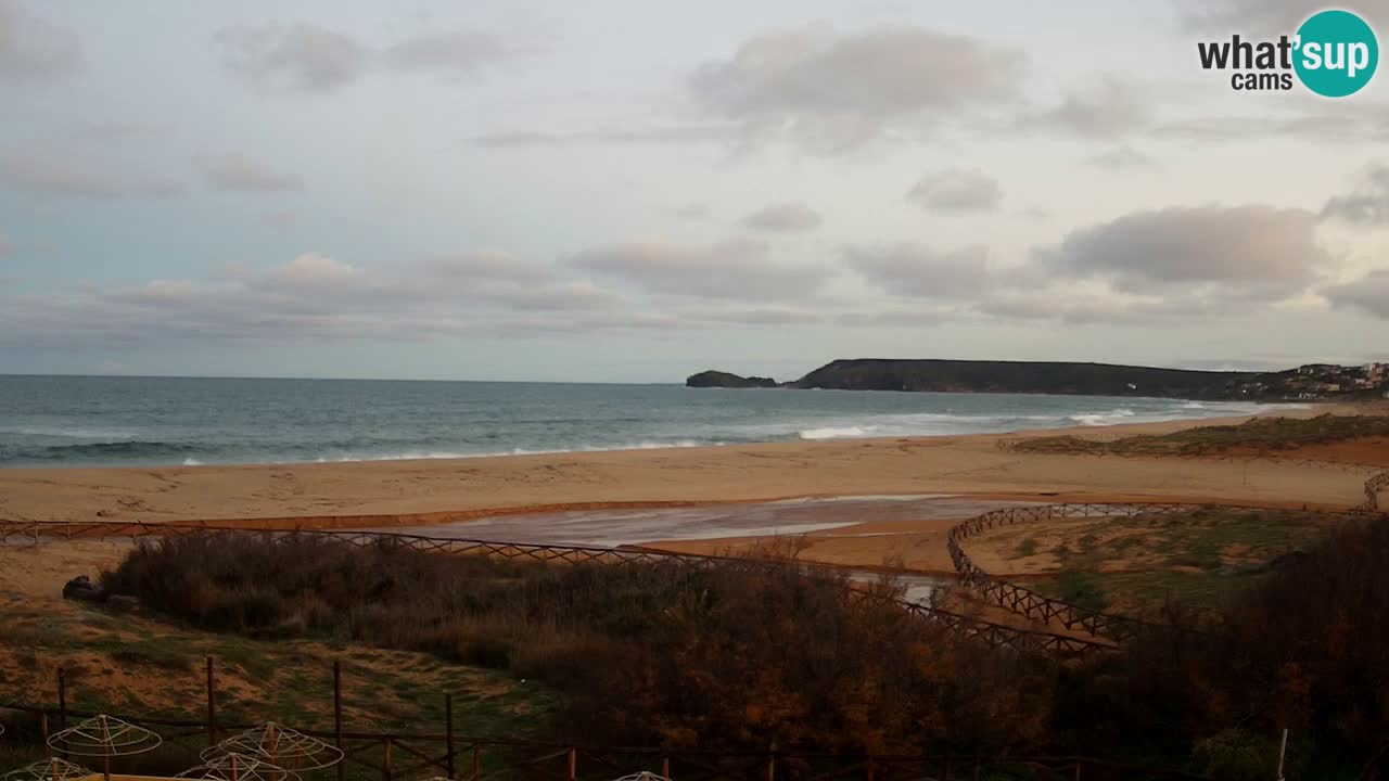 Webcam Torre dei Corsari – Vista live sulla spiaggia da Punta Usai