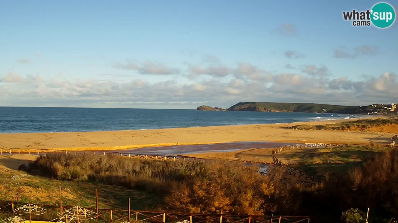Webcam Torre dei Corsari – Vista live sulla spiaggia da Punta Usai