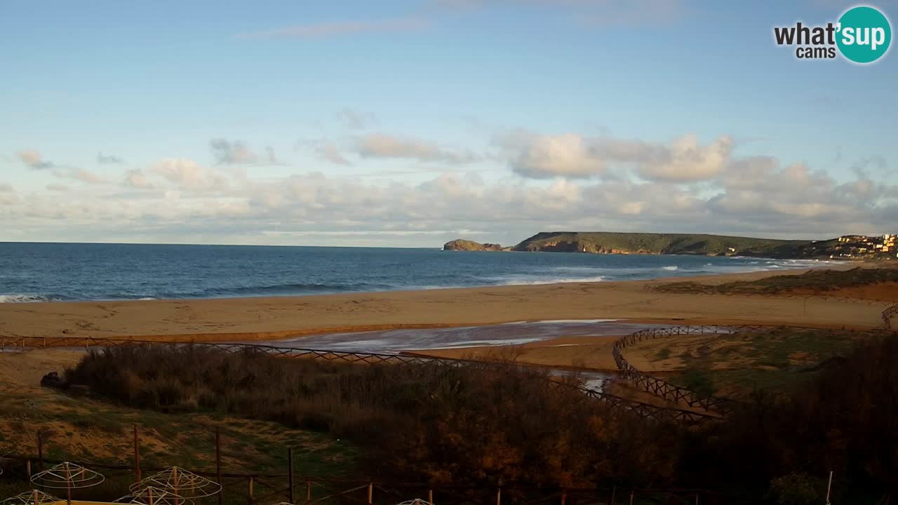 Cámara web Torre dei Corsari – Vista en directo de la playa desde Punta Usai