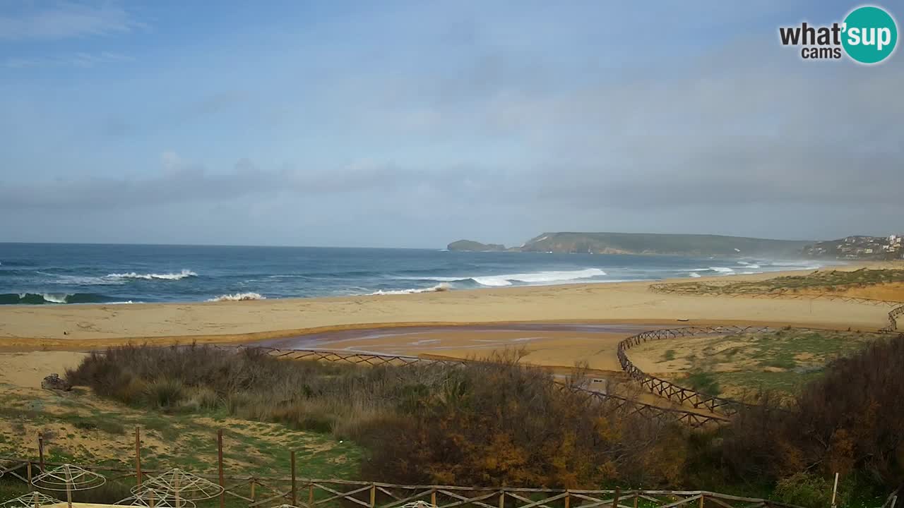 Cámara web Torre dei Corsari – Vista en directo de la playa desde Punta Usai
