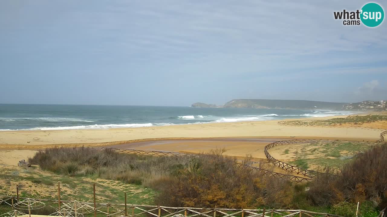Webcam Torre dei Corsari – Vue en direct sur la plage depuis Punta Usai