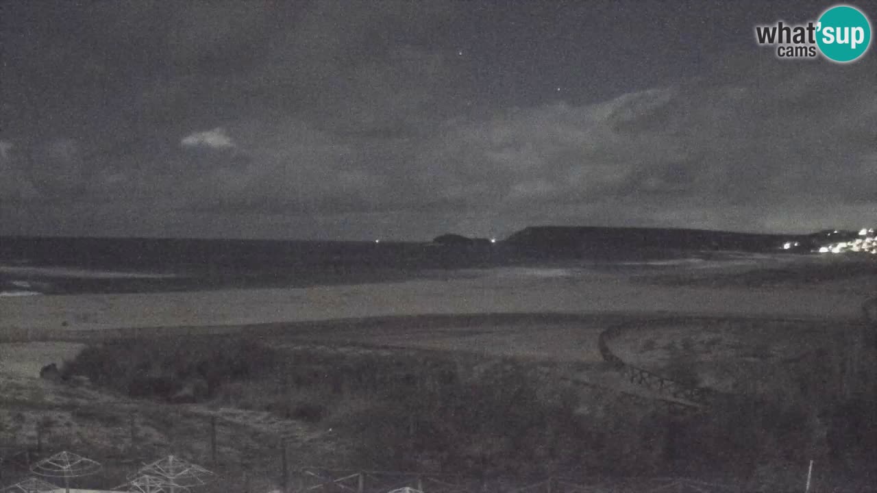 Cámara web Torre dei Corsari – Vista en directo de la playa desde Punta Usai