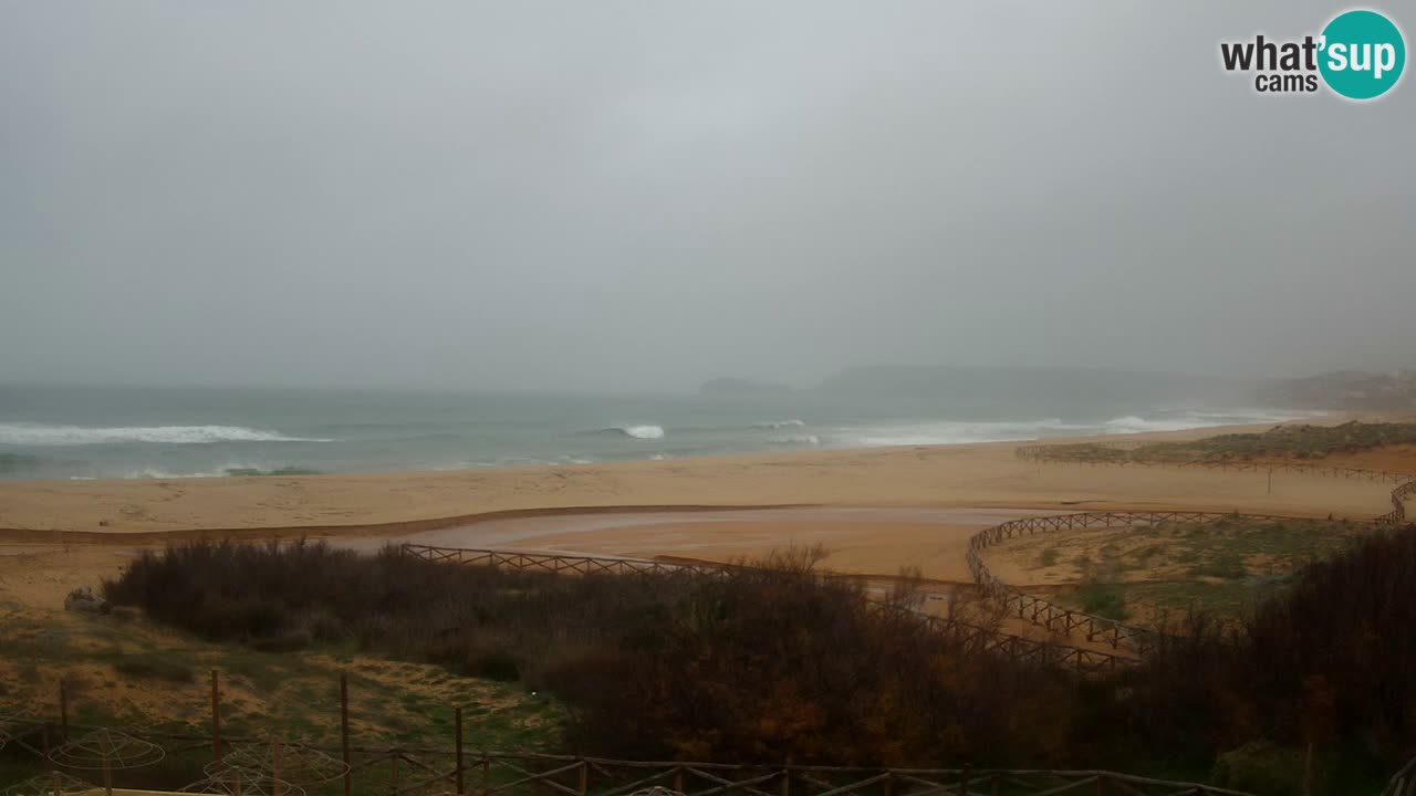 Cámara web Torre dei Corsari – Vista en directo de la playa desde Punta Usai