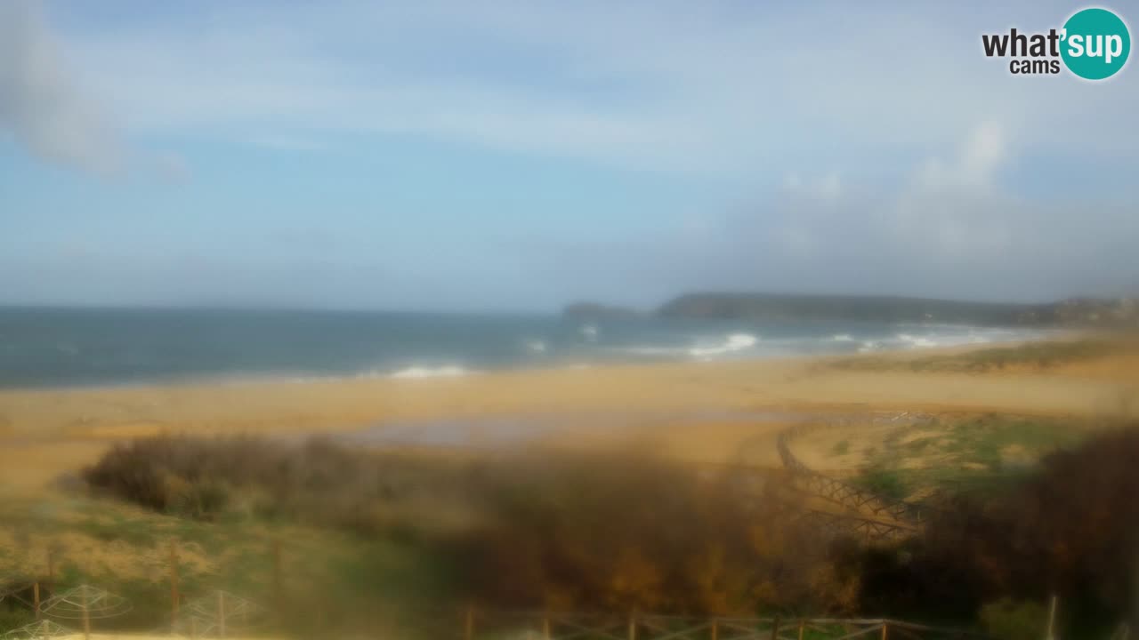 Cámara web Torre dei Corsari – Vista en directo de la playa desde Punta Usai