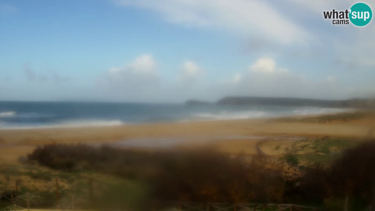 Cámara web Torre dei Corsari – Vista en directo de la playa desde Punta Usai