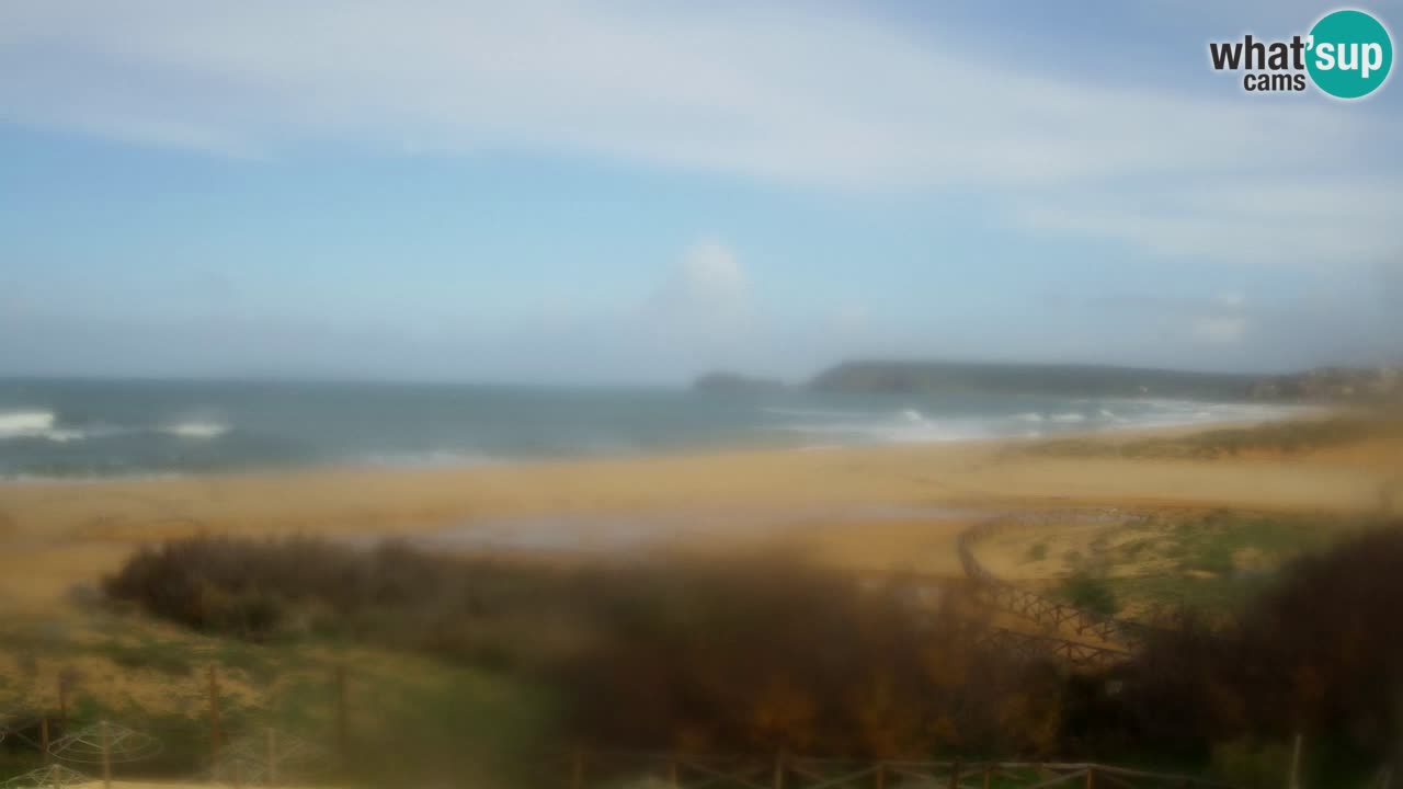 Cámara web Torre dei Corsari – Vista en directo de la playa desde Punta Usai