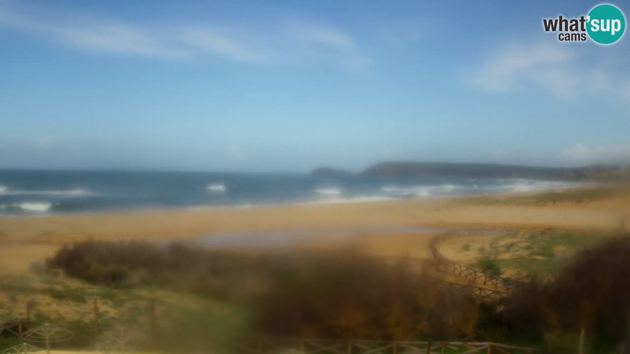 Webcam Torre dei Corsari – Liveblick auf den Strand von Punta Usai
