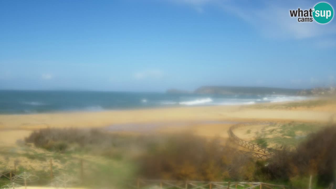 Cámara web Torre dei Corsari – Vista en directo de la playa desde Punta Usai