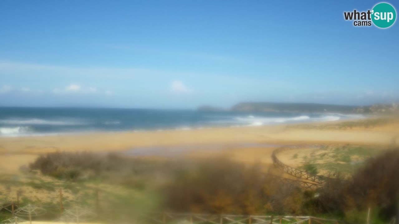 Cámara web Torre dei Corsari – Vista en directo de la playa desde Punta Usai