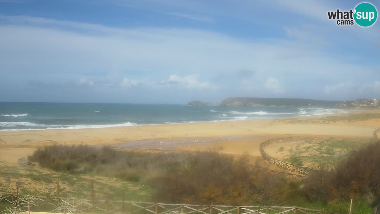 Webcam Torre dei Corsari – Liveblick auf den Strand von Punta Usai