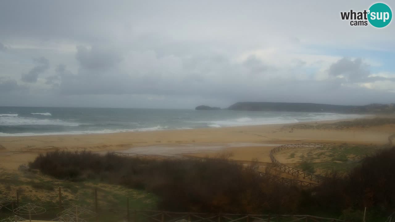 Webcam Torre dei Corsari – Vista live sulla spiaggia da Punta Usai