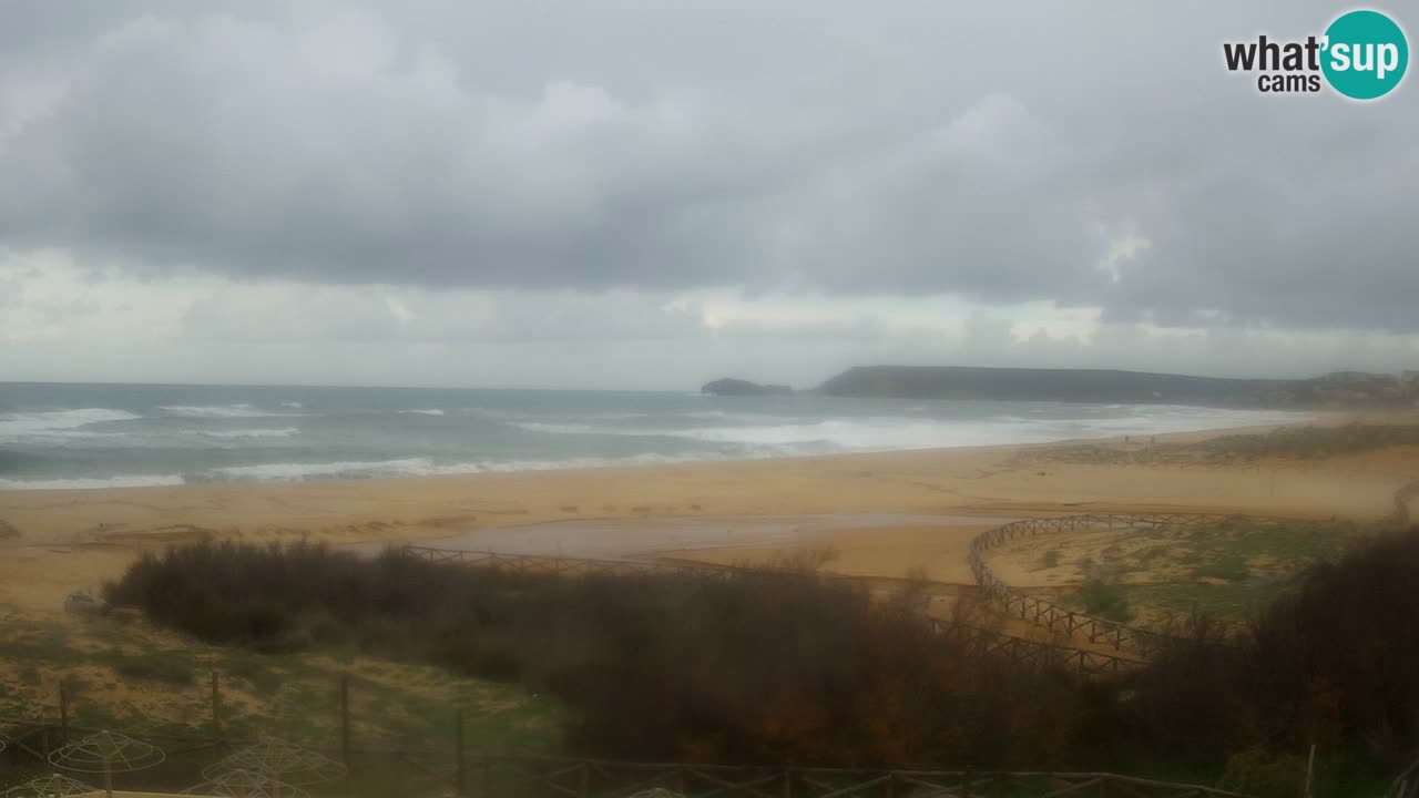 Webcam Torre dei Corsari – Vista live sulla spiaggia da Punta Usai