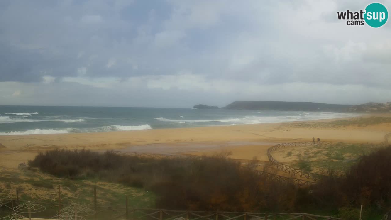 Cámara web Torre dei Corsari – Vista en directo de la playa desde Punta Usai