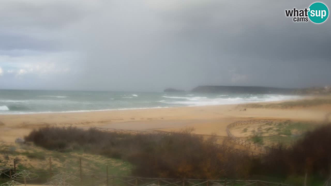 Cámara web Torre dei Corsari – Vista en directo de la playa desde Punta Usai