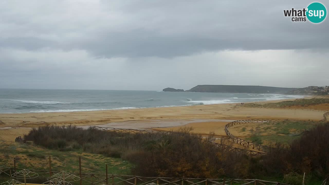 Web kamera Torre dei Corsari – Pogled uživo na plažu s Punta Usai