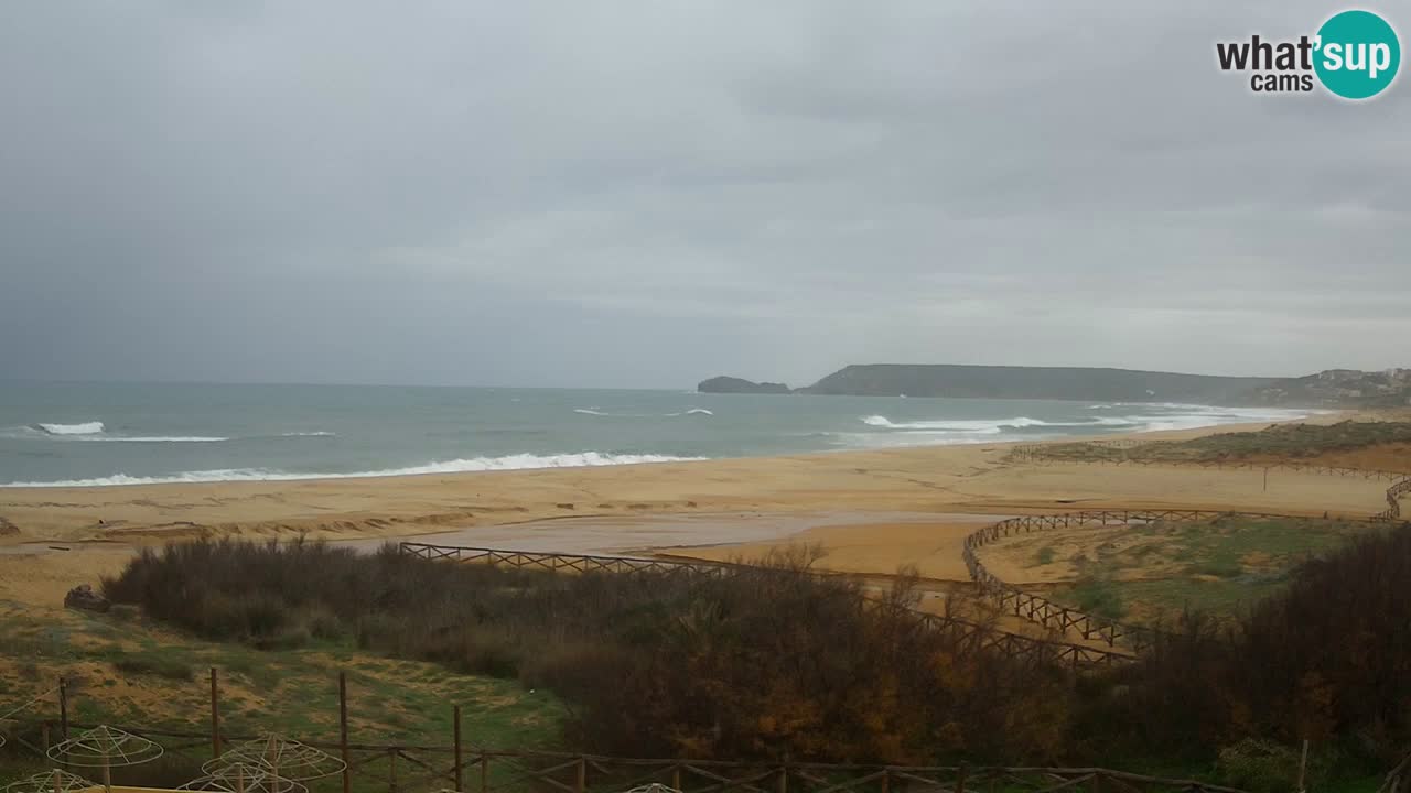 Webcam Torre dei Corsari – Vue en direct sur la plage depuis Punta Usai