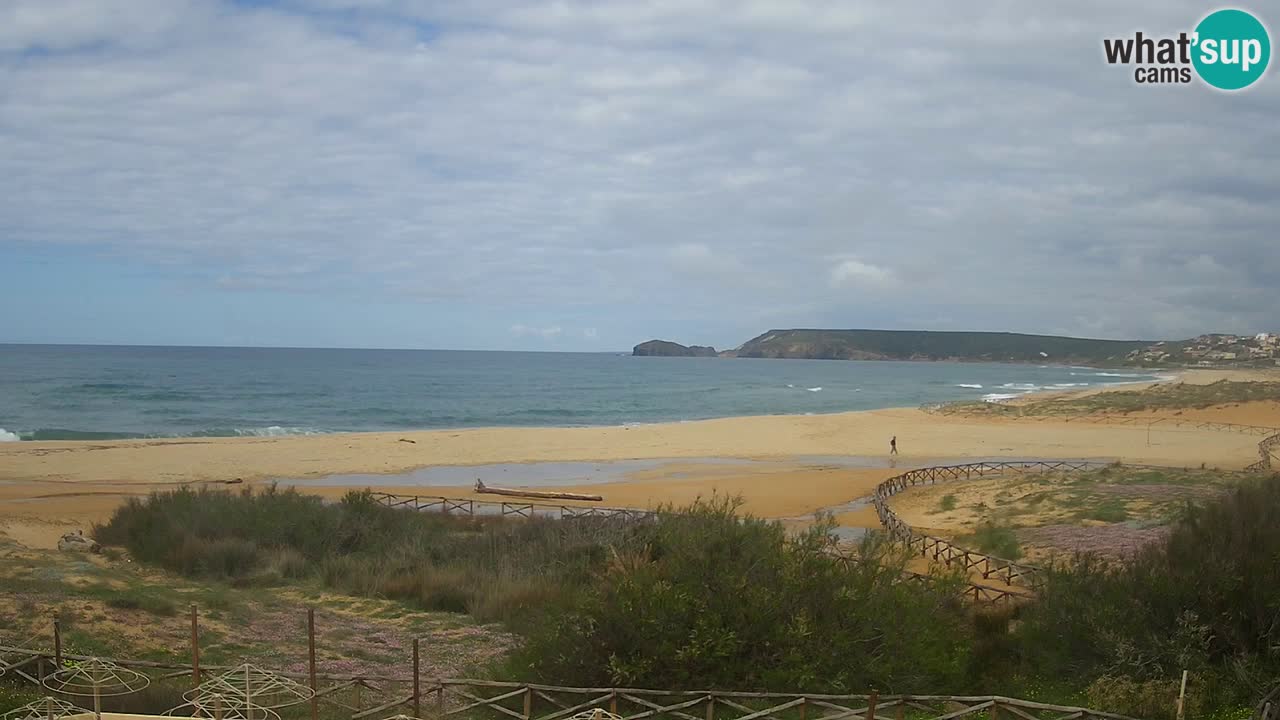 Cámara web Torre dei Corsari – Vista en directo de la playa desde Punta Usai
