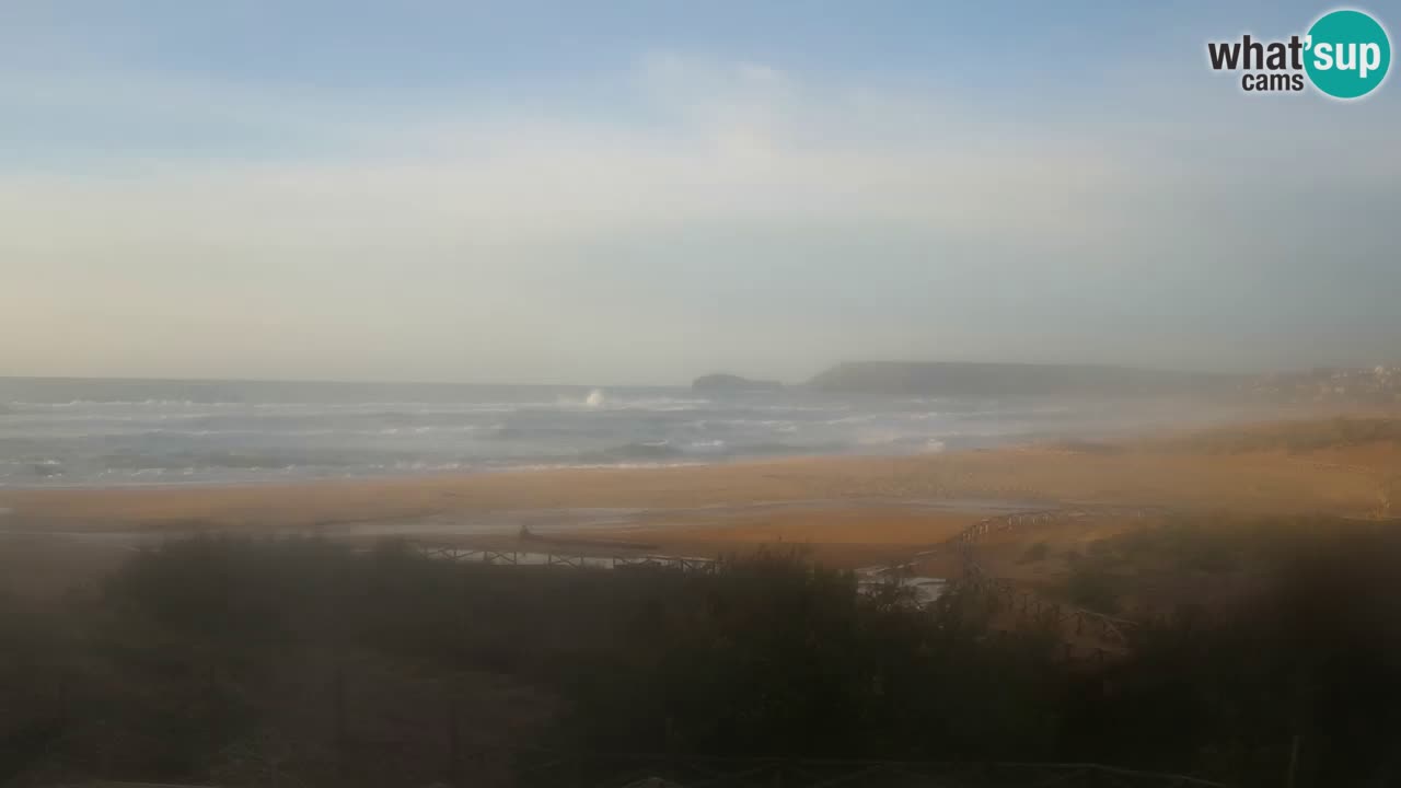 Webcam Torre dei Corsari – Vista live sulla spiaggia da Punta Usai