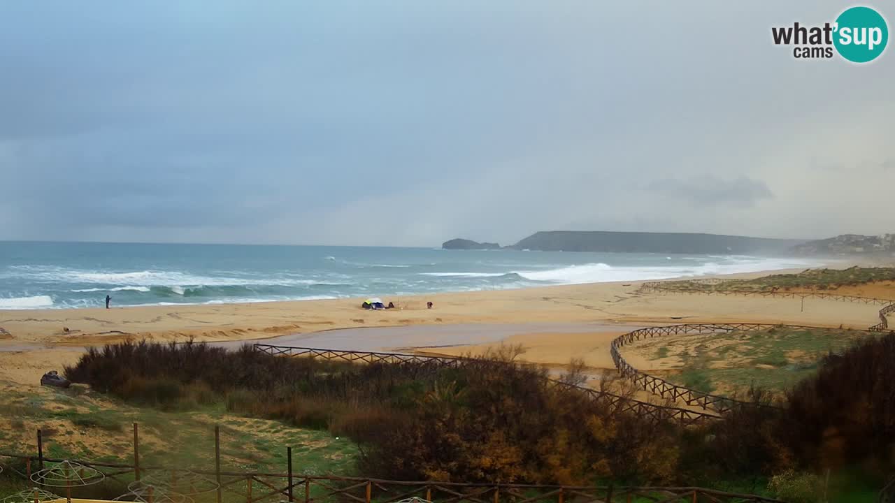 Cámara web Torre dei Corsari – Vista en directo de la playa desde Punta Usai