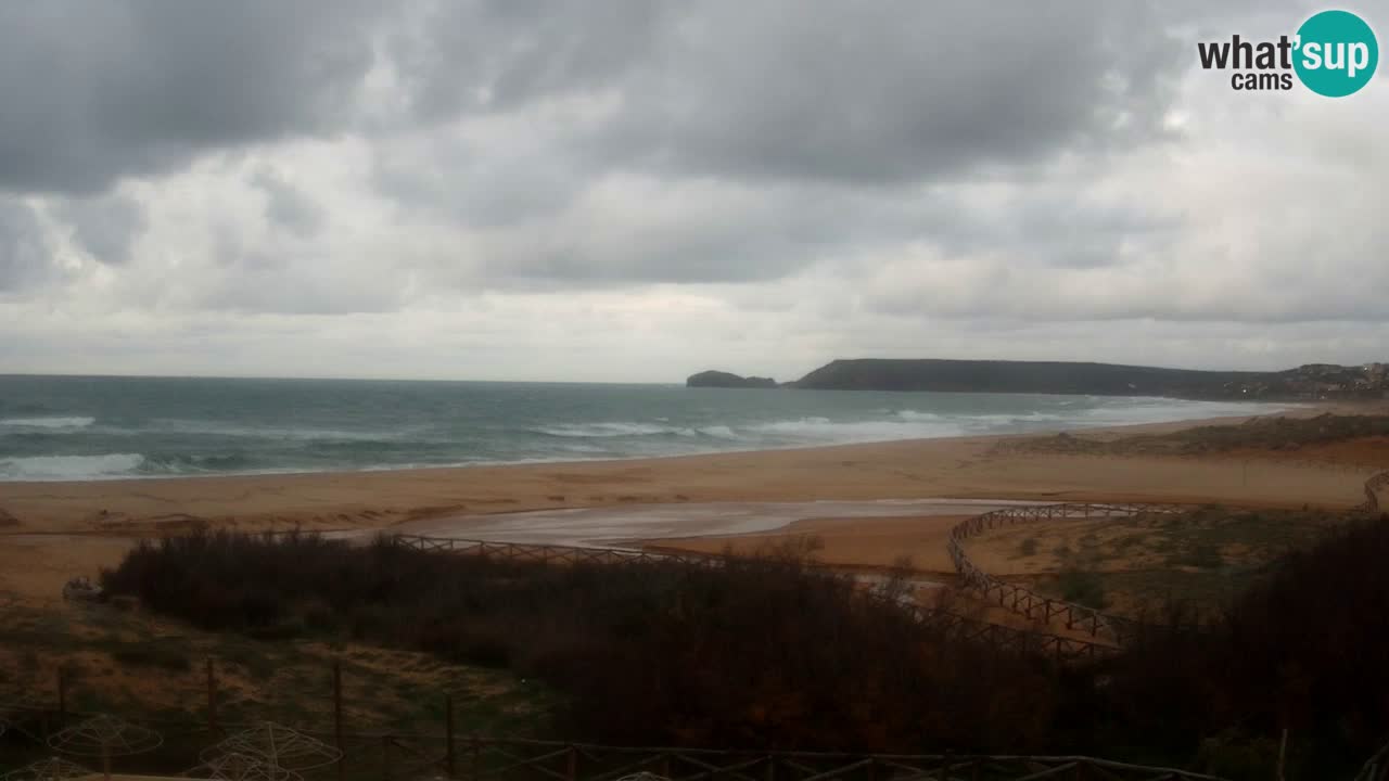 Cámara web Torre dei Corsari – Vista en directo de la playa desde Punta Usai