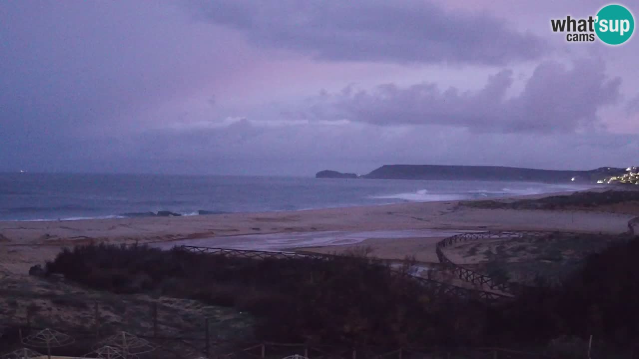 Webcam Torre dei Corsari – Vista live sulla spiaggia da Punta Usai