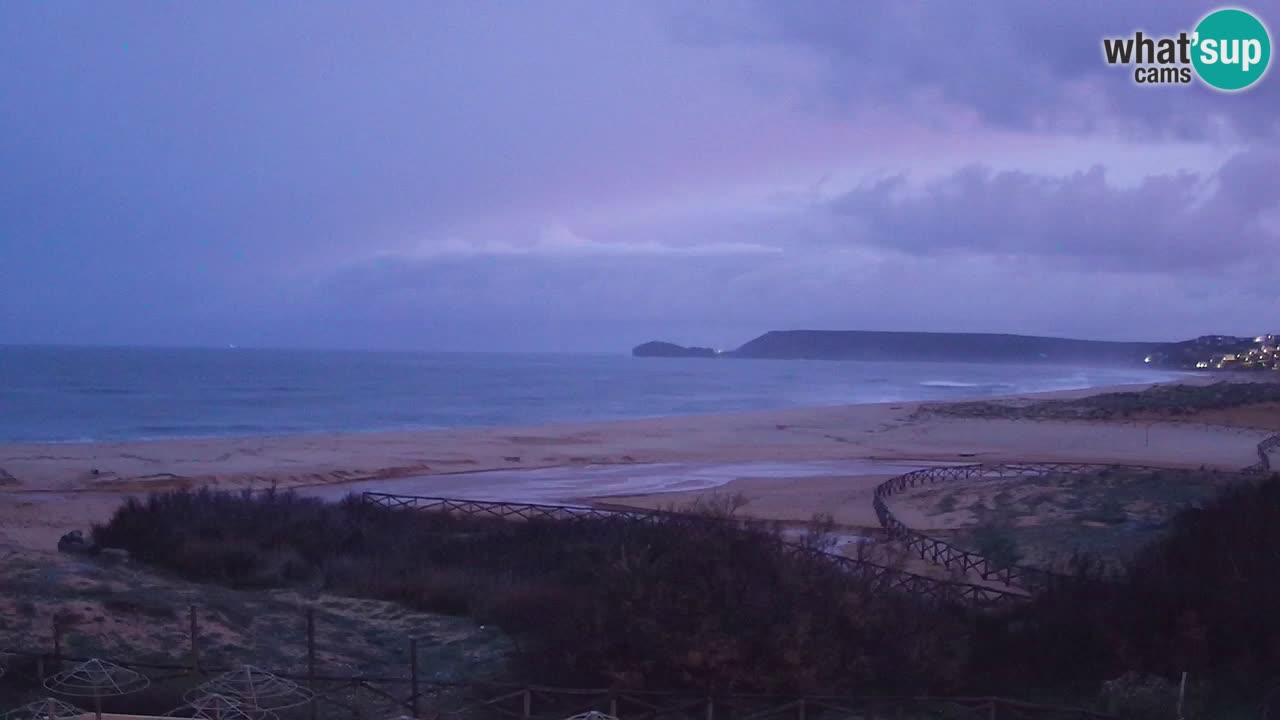Cámara web Torre dei Corsari – Vista en directo de la playa desde Punta Usai