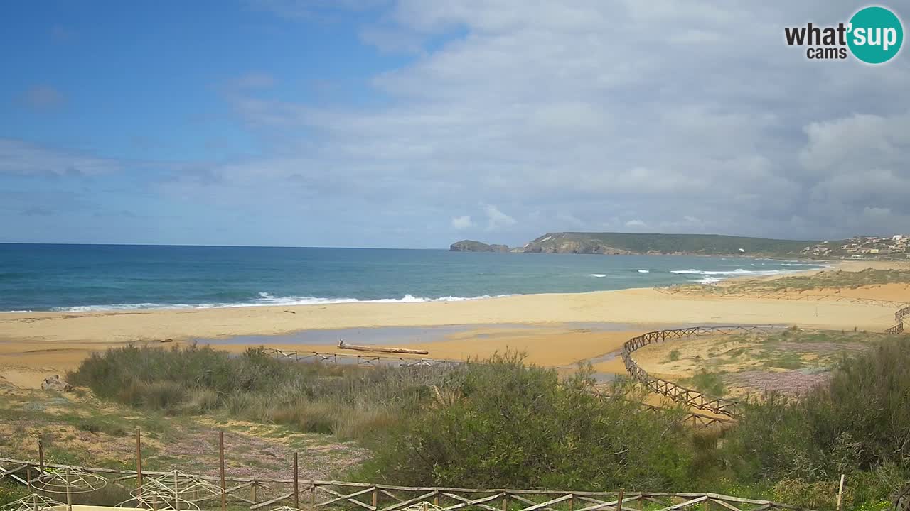 Cámara web Torre dei Corsari – Vista en directo de la playa desde Punta Usai