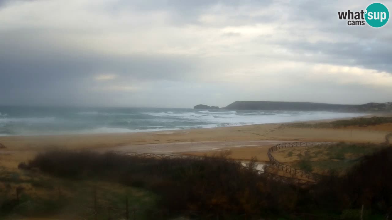Webcam Torre dei Corsari – Vista live sulla spiaggia da Punta Usai