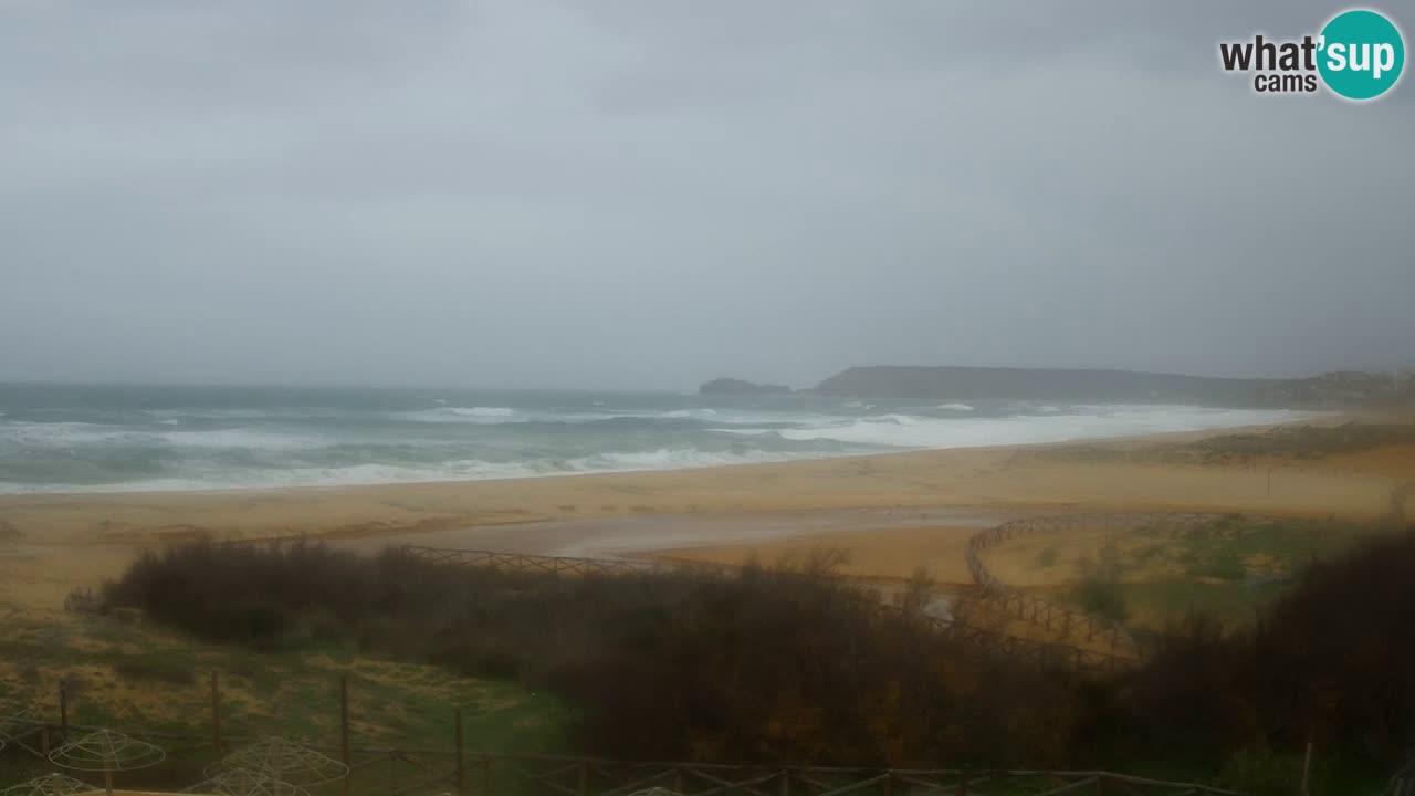 Web kamera Torre dei Corsari – Pogled uživo na plažu s Punta Usai