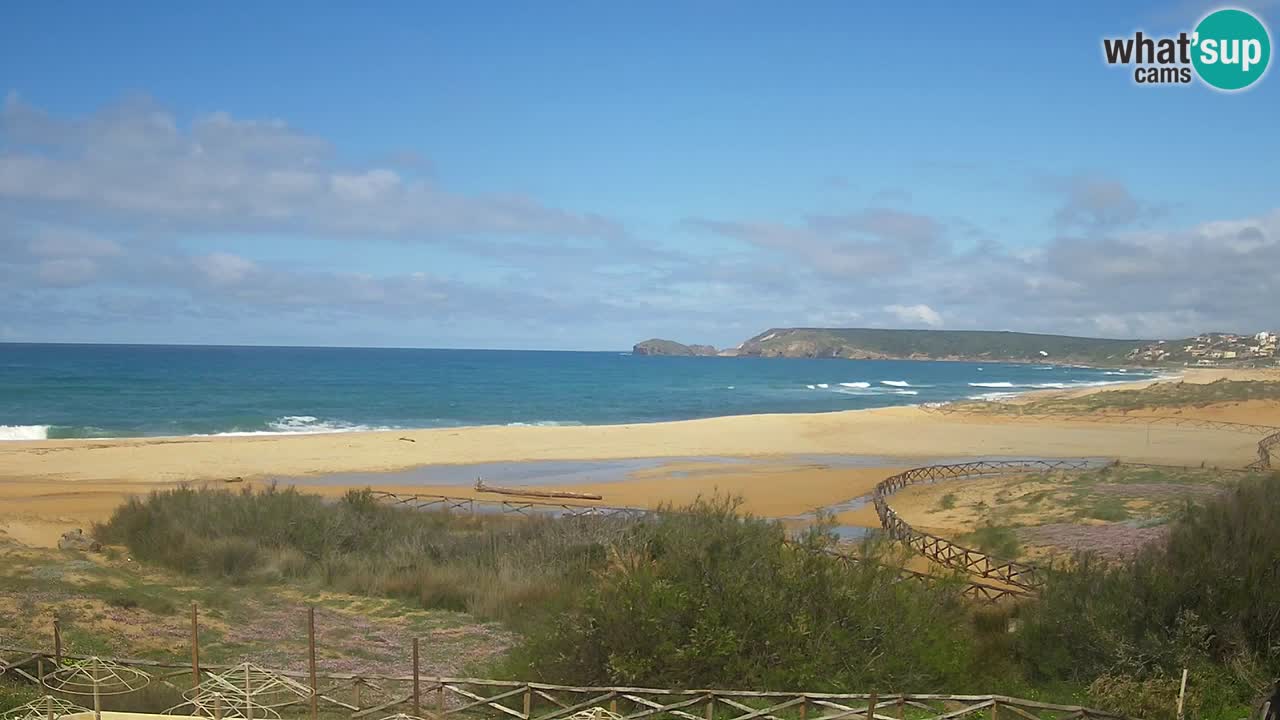 Cámara web Torre dei Corsari – Vista en directo de la playa desde Punta Usai