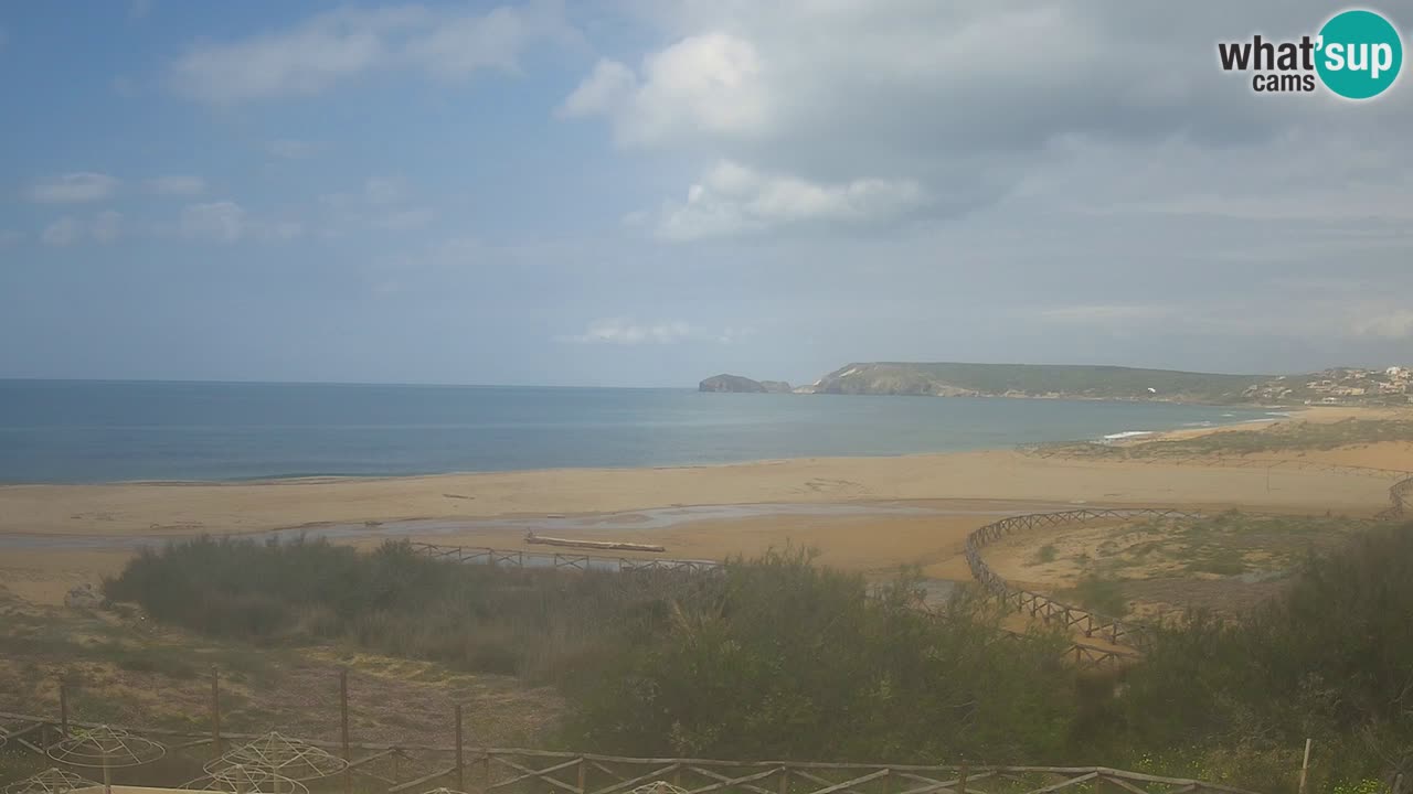 Webcam Torre dei Corsari – Vue en direct sur la plage depuis Punta Usai