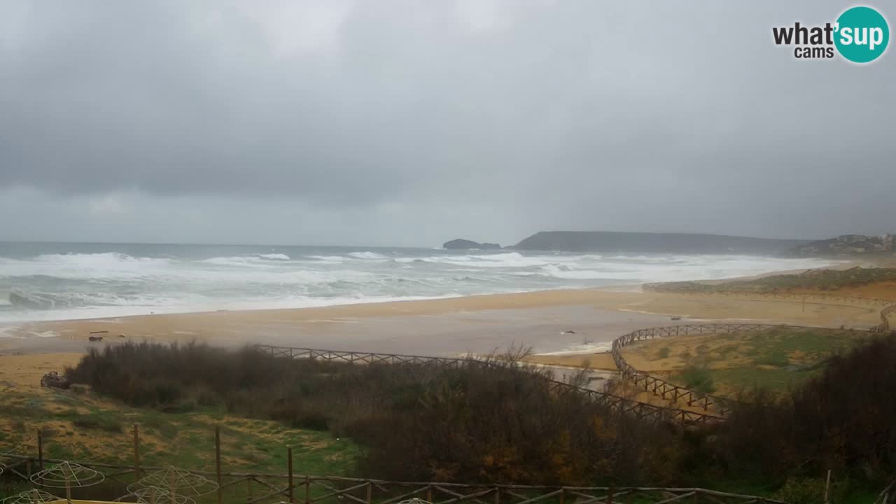 Webcam Torre dei Corsari – Vista live sulla spiaggia da Punta Usai