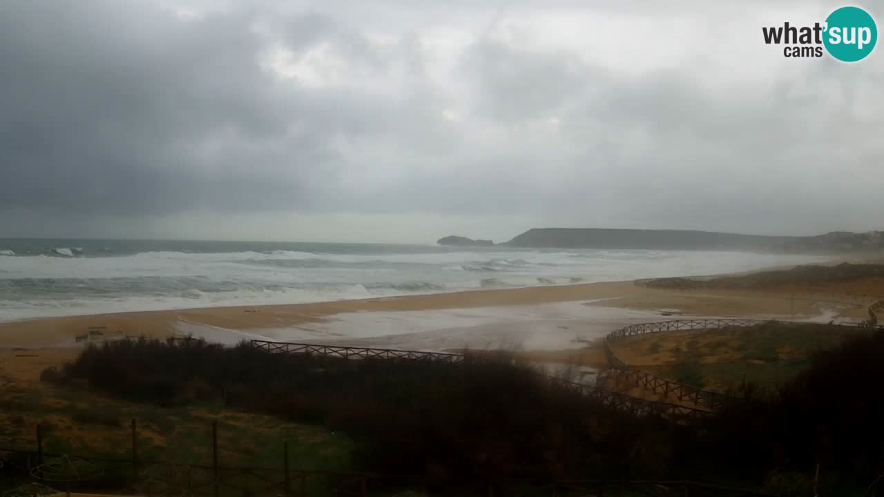 Cámara web Torre dei Corsari – Vista en directo de la playa desde Punta Usai
